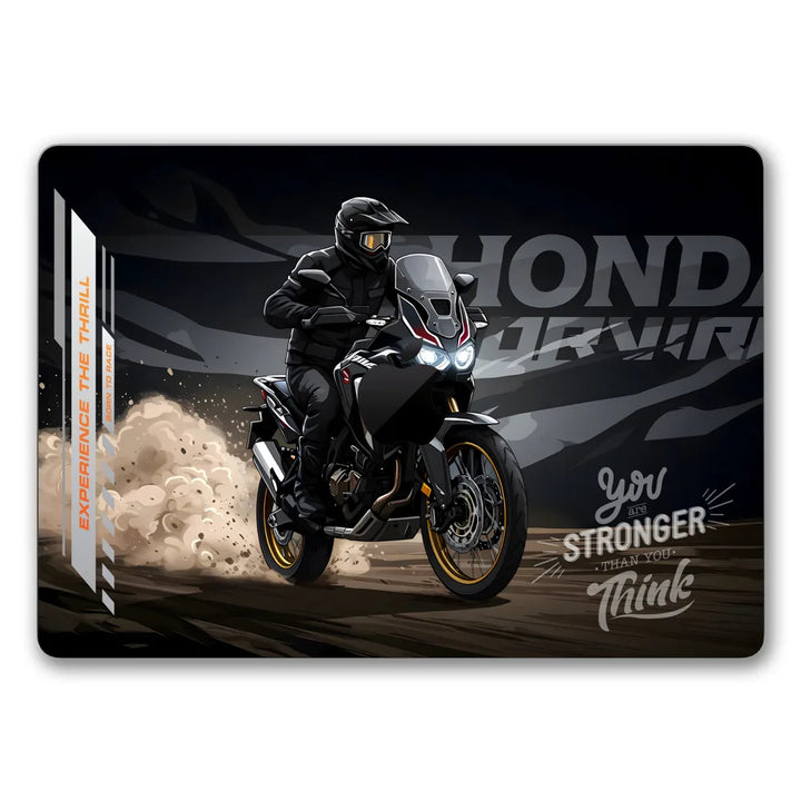 MacBook Laptop Skin - Shadow Rider Minimalist Motorcycle Art