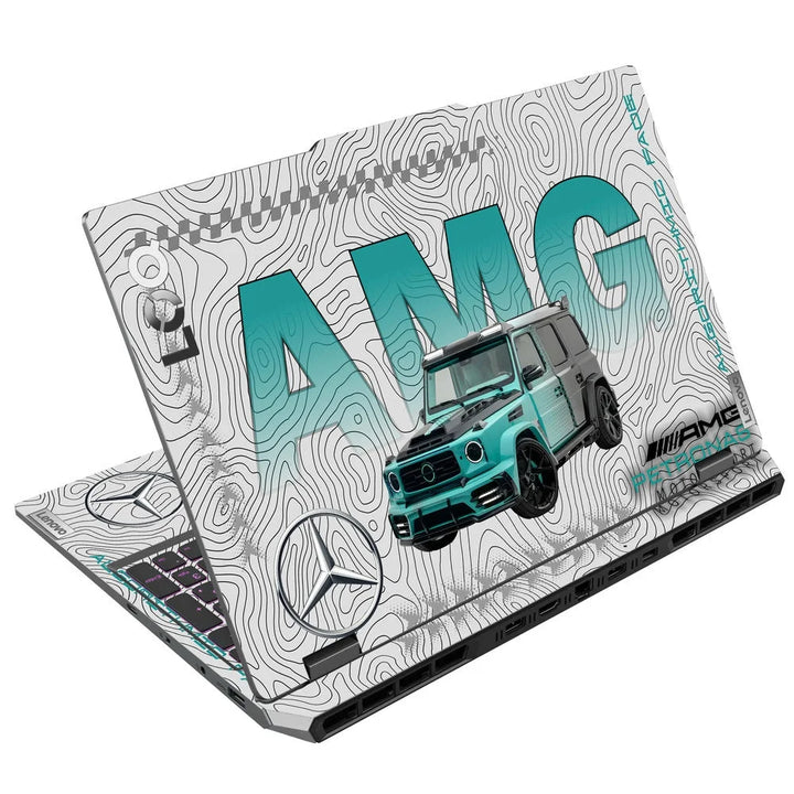 3D Embossed Laptop Skin - Mercedes AMG G63 Teal