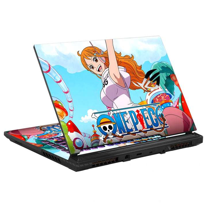 3M Material Textured Embossed Laptop Skin - One Piece Nami Beach Pop Art
