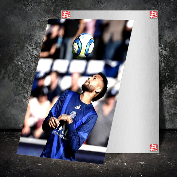 HighQuality Metal Posters Footballer Neymar Jr NJR01 Vibrant