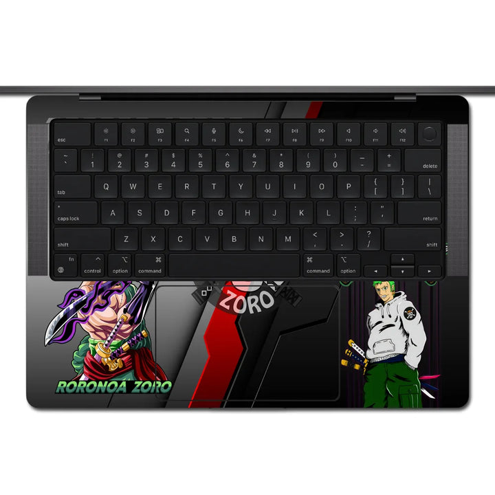 MacBook Laptop Skin - One Piece Zoro Three Sword Pose