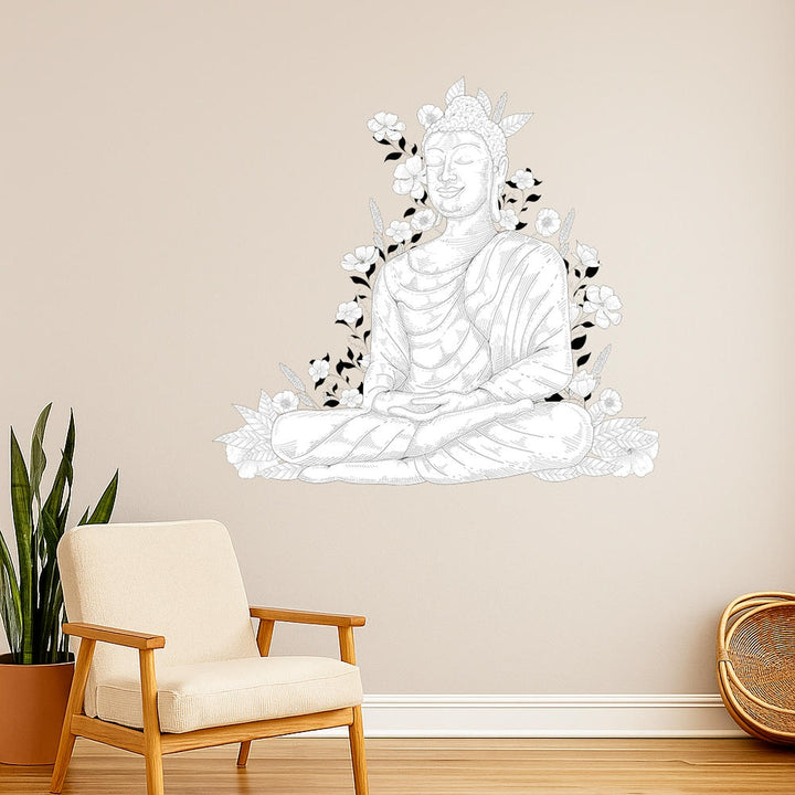 Wall Decal - Zen Buddha Lotus