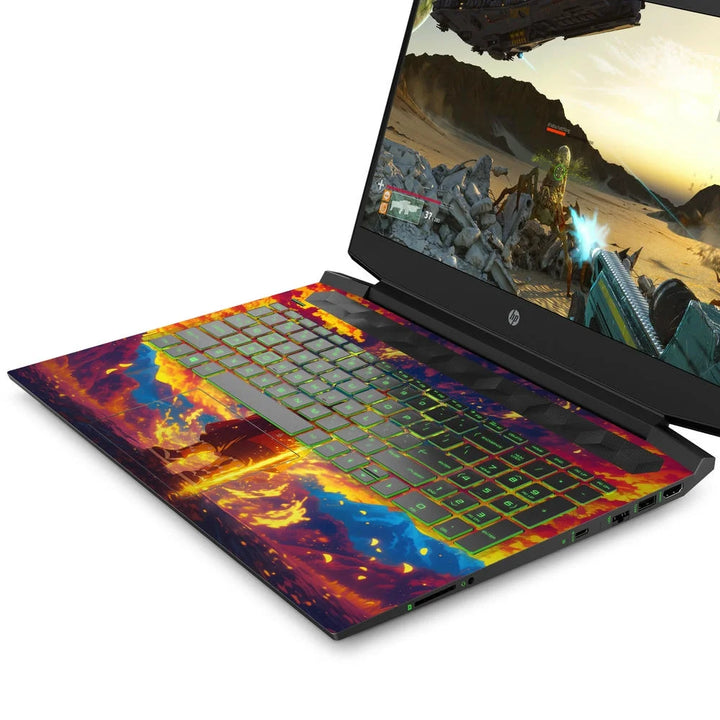 3D Embossed Laptop Skin - Zenitsu in Sunset