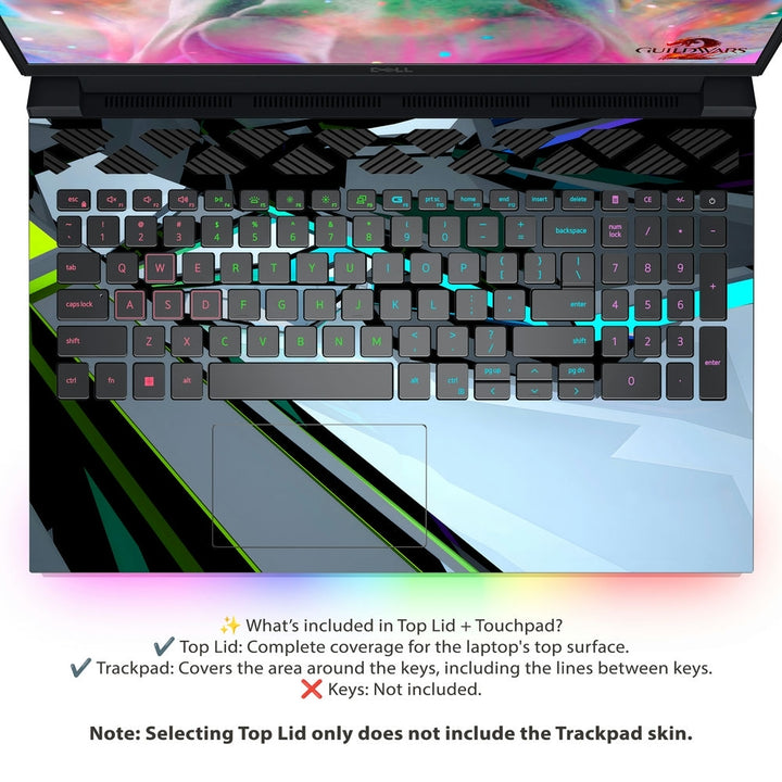 Dell Laptop Skin - Liquid Chrome