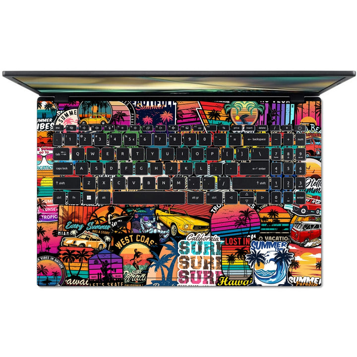 Acer Laptop Skin - Beach Time Sticker Bomb