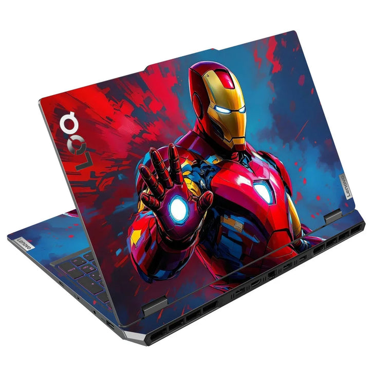 3D Embossed Laptop Skin - Spider-Man Suit Red Blue Back