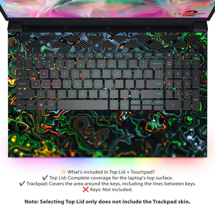 Dell Laptop Skin - Psychedelic Swirl
