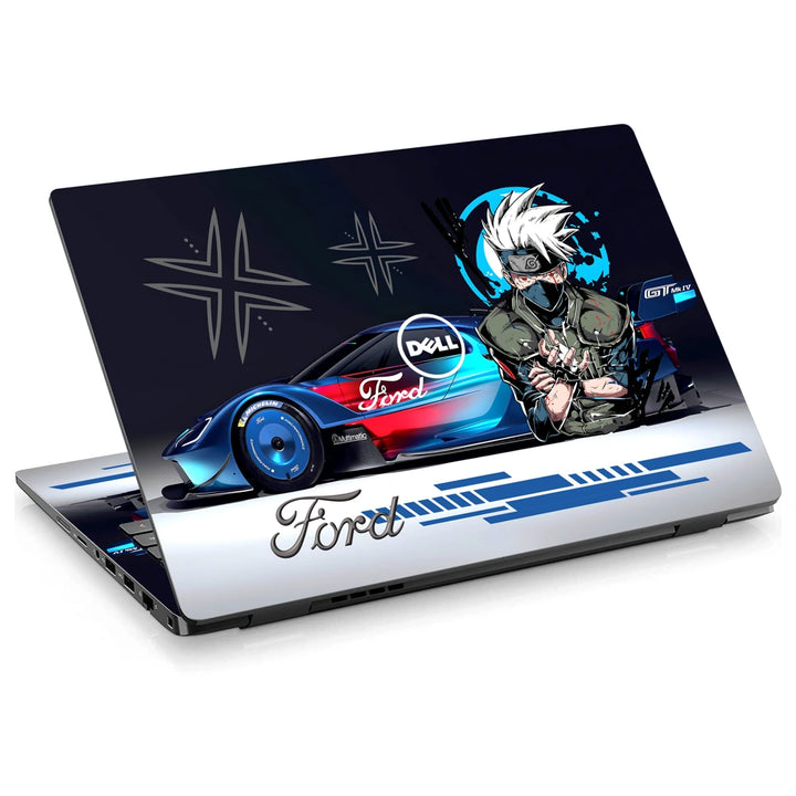 3M Material Textured Embossed Laptop Skin - Ford GT Kakashi Anime Racing