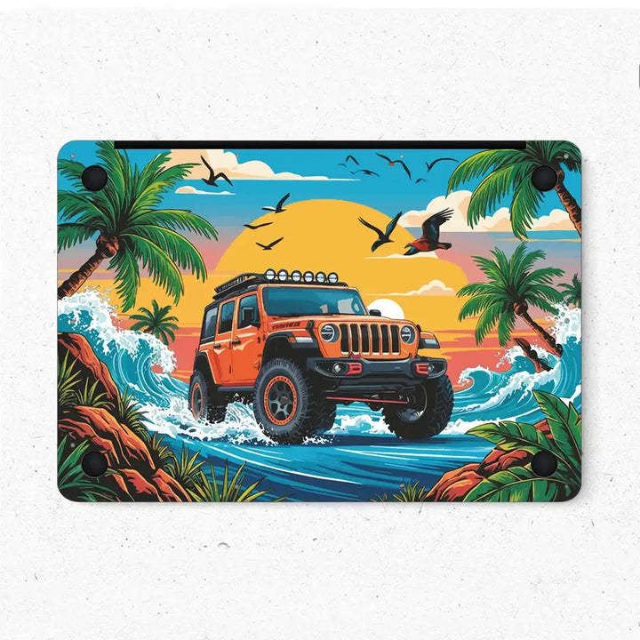 MacBook Laptop Skin - Tropical Jeep Safari