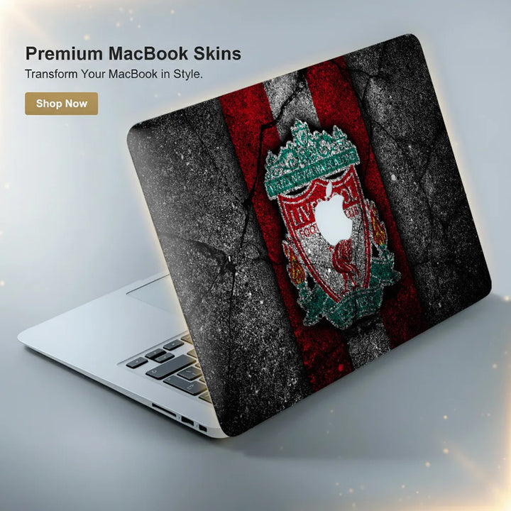 MacBook Laptop Skin - Liverpool FC Red Crest and Motto