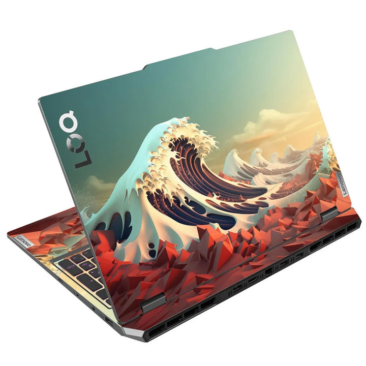 3D Embossed Laptop Skin - Great Wave Off