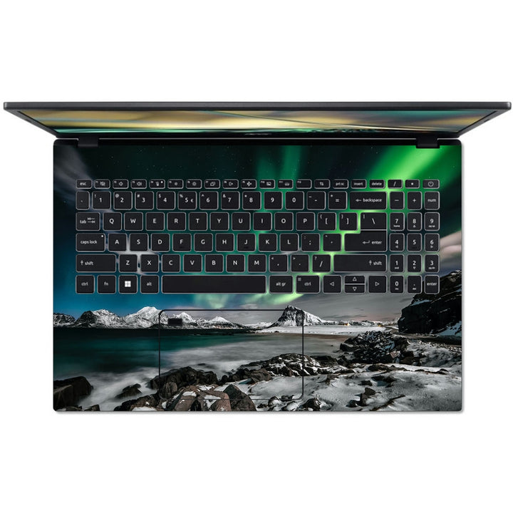 Acer Laptop Skin - Green Rays on Ocean