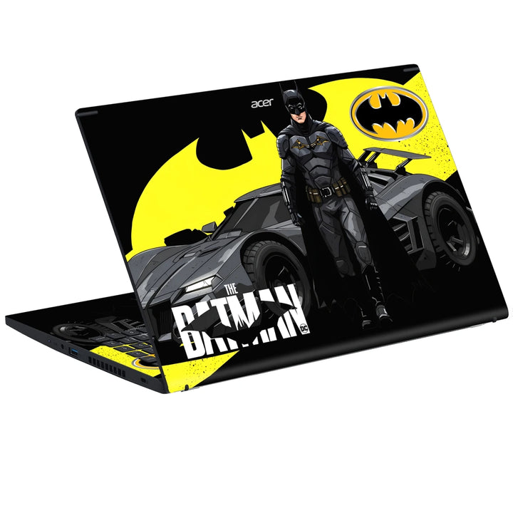 3M Material Textured Embossed Laptop Skin - The Batman Suit and Batmobile