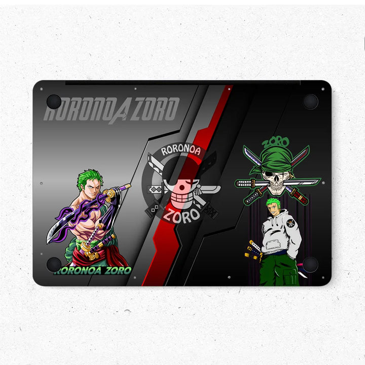 MacBook Laptop Skin - One Piece Zoro Three Sword Pose