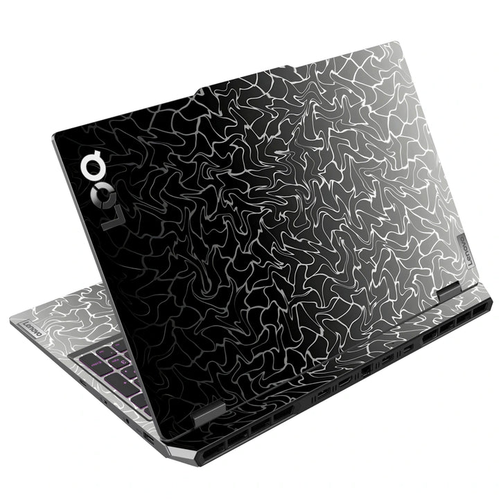 3M Material Textured Embossed Laptop Skin - Minimalist Grey Soft Gradient Texture
