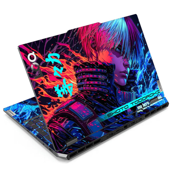 3D Embossed Laptop Skin - Shoto Todoroki Anime