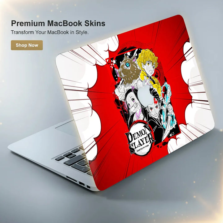 MacBook Laptop Skin - Demon Slayer Main Group Water Art