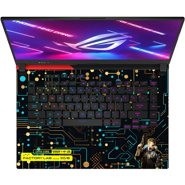 Asus Laptop Skin - Cyberpunk Cyber Grid
