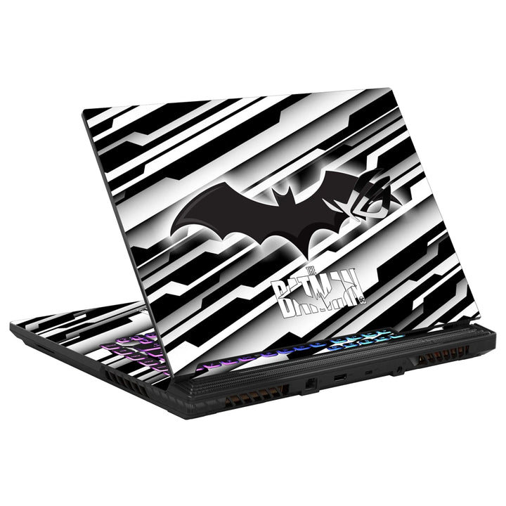 3M Material Textured Embossed Laptop Skin - Batman Logo Monochrome Abstract