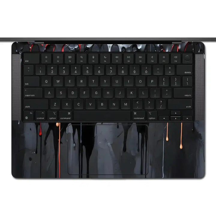 MacBook Laptop Skin - Vertical Neon Stripe Art Design