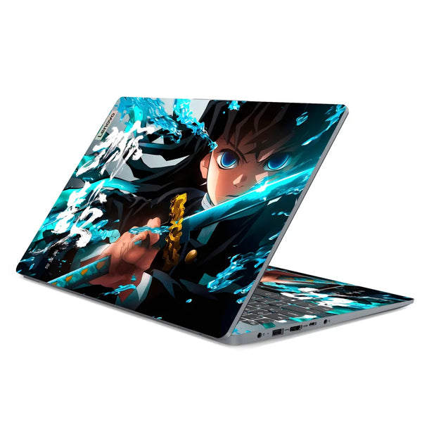 3M Material Textured Embossed Laptop Skin - Muichiro Mist Breathing Blade