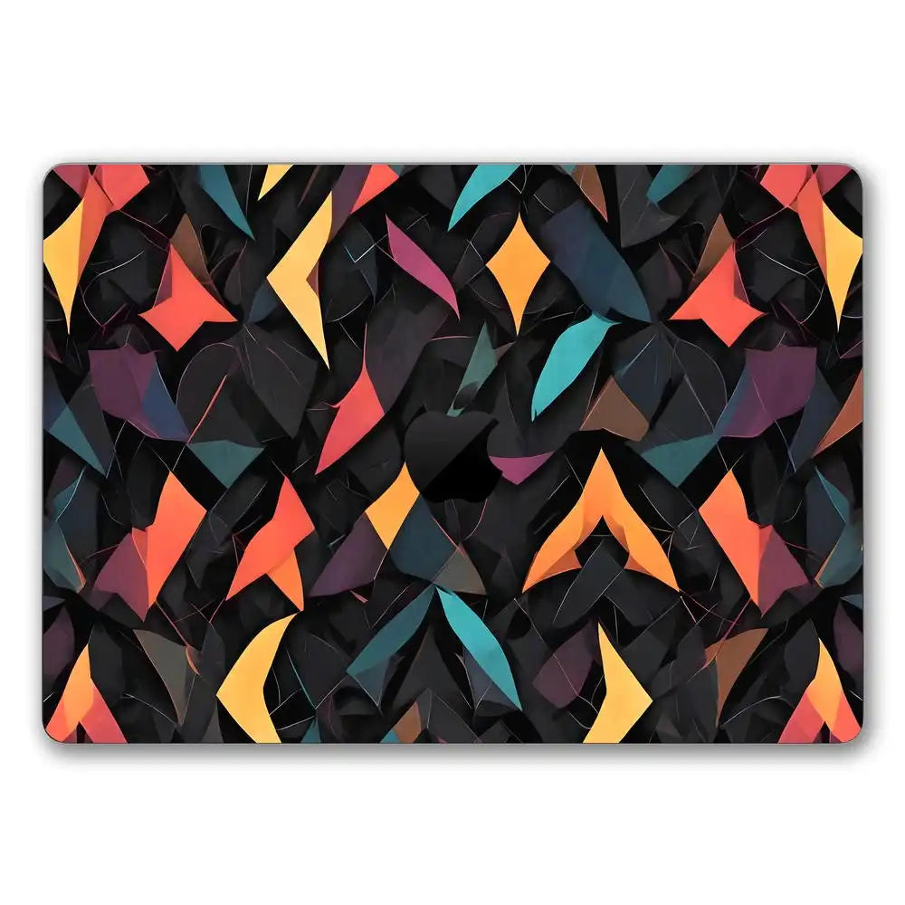 Geometric Vibrant Shapes Pattern Laptop Skin for MacBook | Buy Online ...