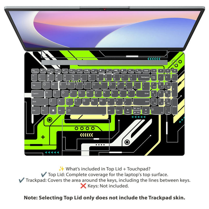 Shop Lime Tech Laptop Skin for Lenovo | Buy Online Now – SkinsLegend