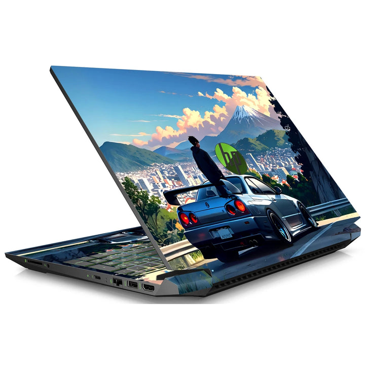 3M Material Textured Embossed Laptop Skin - Nissan R34 Skyline Mt Fuji