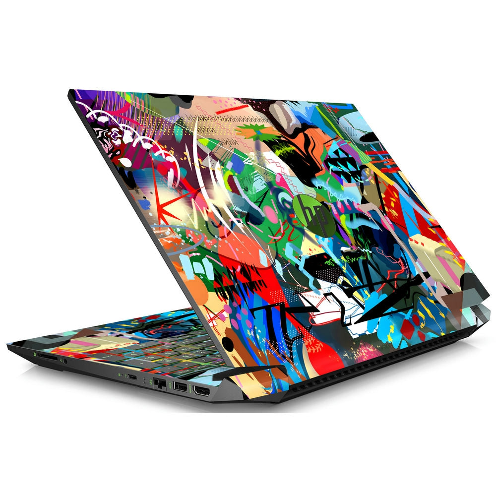 Shop Multicolour Graffiti Art Laptop Skin for HP | Buy Online Now ...