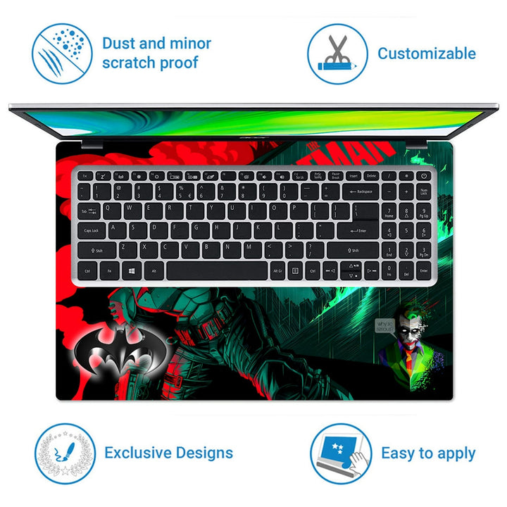 Shop Batman Red Green Laptop Skin | Buy Online Now – SkinsLegend