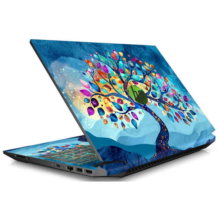 HP Laptop Skin - Whimsical Colorful Tree