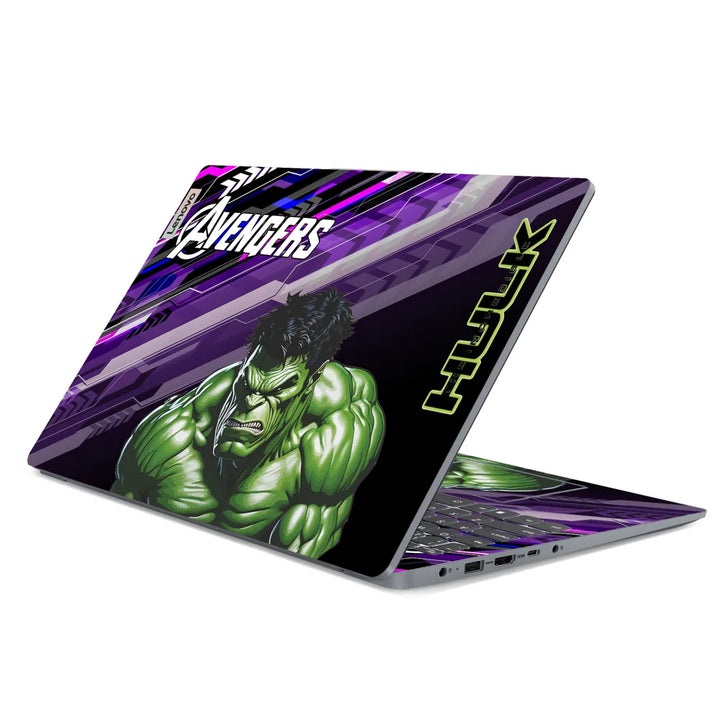 3M Material Textured Embossed Laptop Skin - Hulk Comic Splash Purple Art