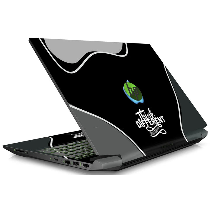 3M Material Textured Embossed Laptop Skin - Apple Blue Logo Think Different