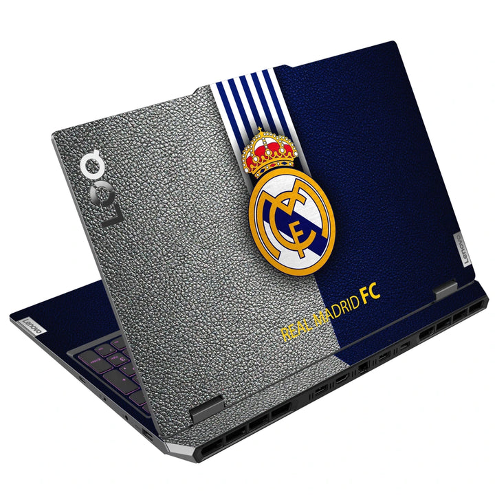 3M Material Textured Embossed Laptop Skin - Real Madrid FC Grunge Crest