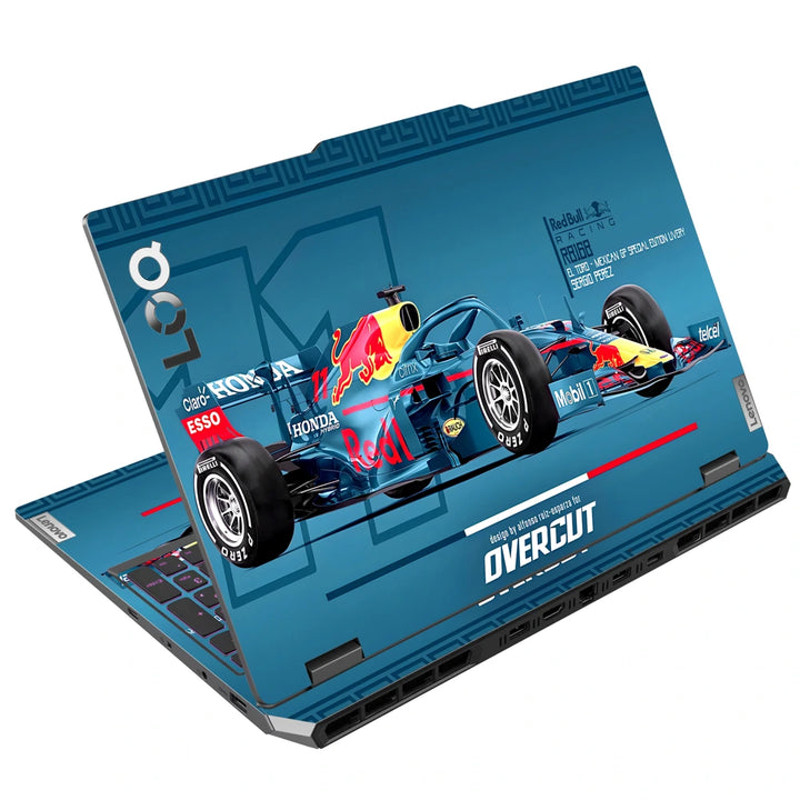 3M Material Textured Embossed Laptop Skin - F1 Red Bull Neon Style Race Car