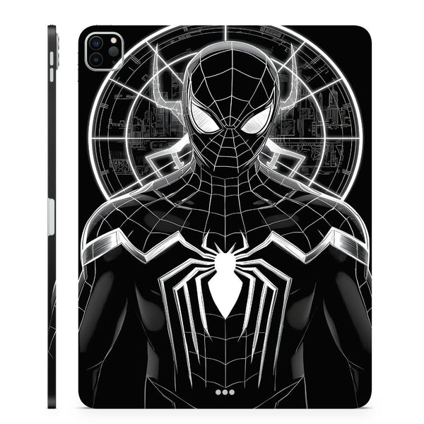 3D Embossed Tablet Skin Black Suit Spidey Tech Noir