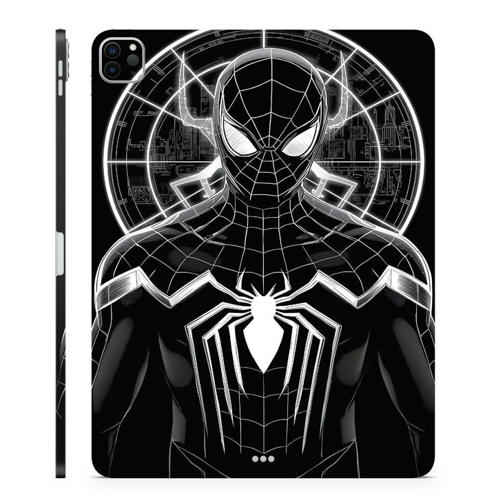 3D Embossed Tablet Skin Black Suit Spidey Tech Noir