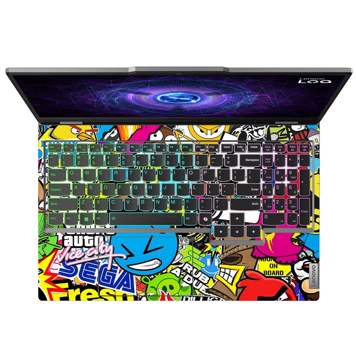 Shop DC Sticker Bomb Laptop Skin for Lenovo LOQ Buy Online Now