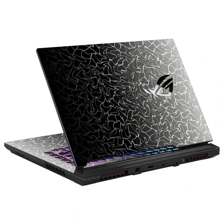 3M Material Textured Embossed Laptop Skin - Minimalist Grey Soft Gradient Texture