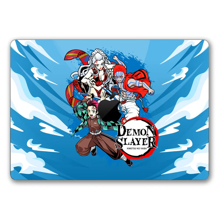 MacBook Laptop Skin - Demon Slayer Trio in Sky