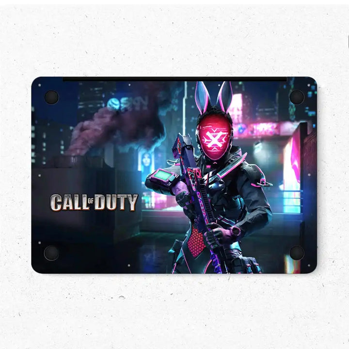 Call of Duty Cyberpunk Bunny Mask Character Laptop Skin for MacBook ...