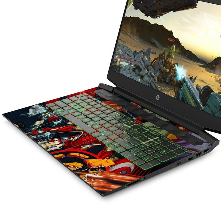 3D Embossed Laptop Skin - Iron Man & Avengers Art