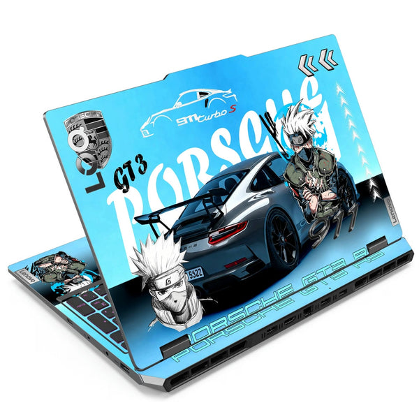 3D Embossed Laptop Skin - Porsche GT3 RS White
