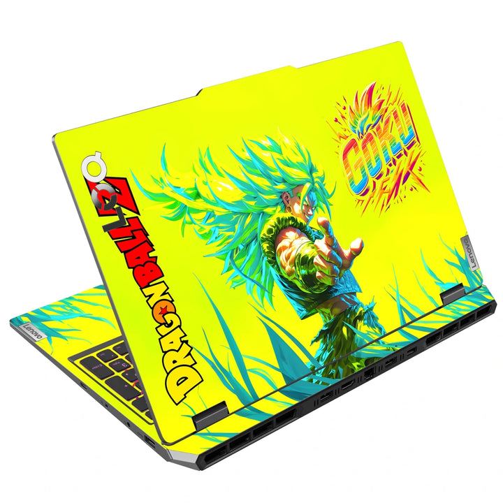 3M Material Textured Embossed Laptop Skin - Dragon Ball Z Super Saiyan God Neon