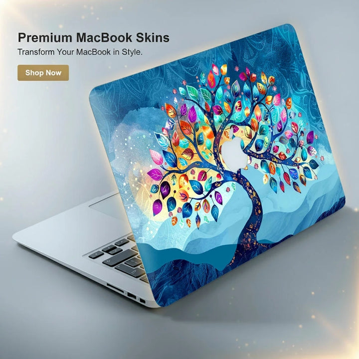 MacBook Laptop Skin - Whimsical Colorful Tree