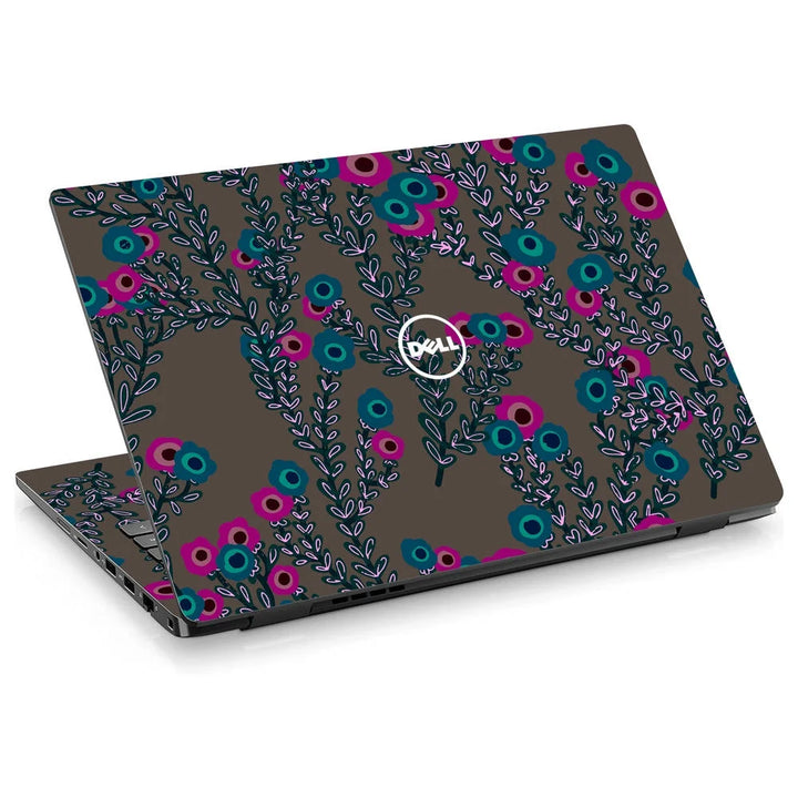 3D Embossed Laptop Skin - Floral Abstract Pattern Art