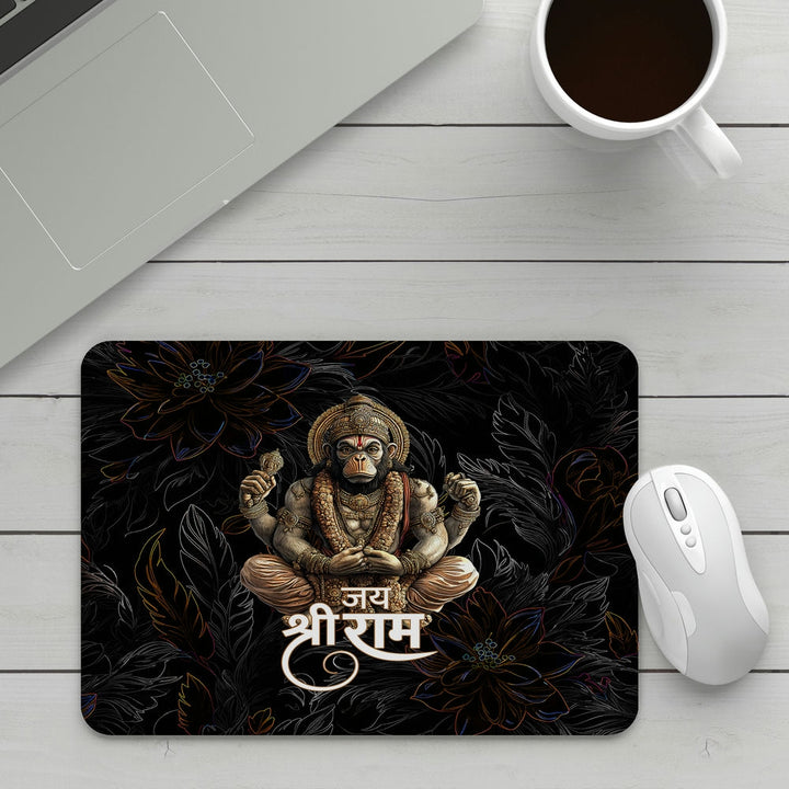 Mouse Pad - Hanuman Jai Shri Ram Art