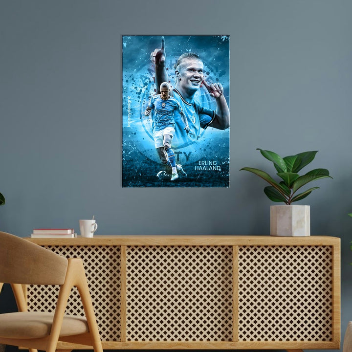 Metal Poster - Footballer Erling Haaland EH04