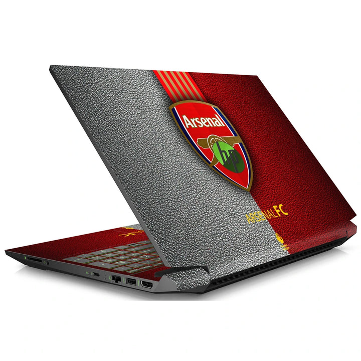 3M Material Textured Embossed Laptop Skin - Arsenal FC Split Leather Crest