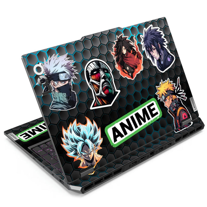 Shop Anime Icons Collage Laptop Skin for Lenovo LOQ Buy